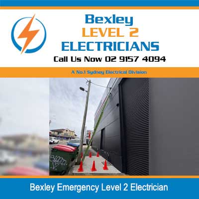 Emergency level 2 electrician responding to urgent electrical issue at commercial property in Bexley